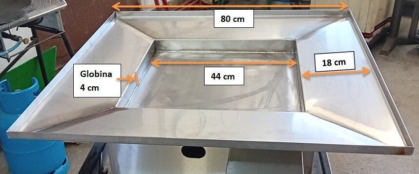 INOX kvadratna kotlovina